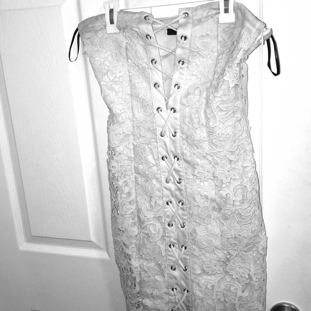 White Lace mini dress